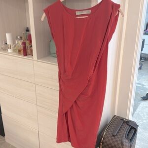 All Saints 100% Silk Red Dress Size 0